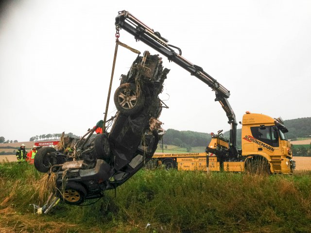 Abschleppwagen im Einsatz
